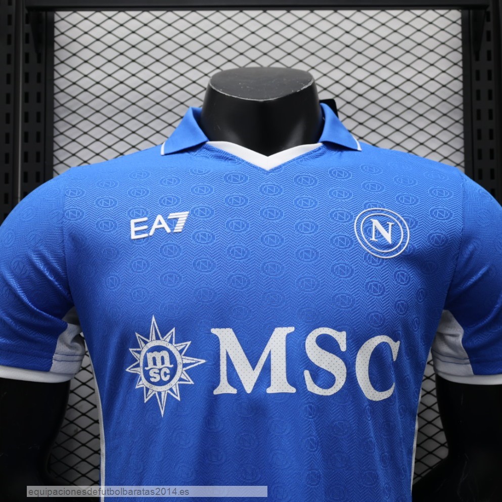 Nuevo 1ª Jugadores Camiseta Napoli 24/25 Azul Baratas